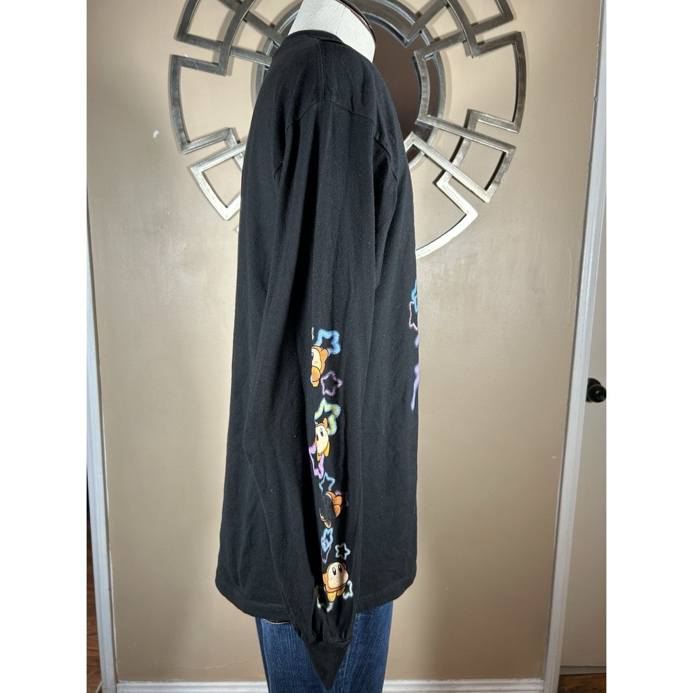 Nintendo Kirby Star Rod Women's Long Sleeve T-Shirt - BoxLunch‎ Exclusive Black - Picture 5 of 9